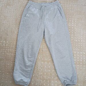 Athleta Light Heather Gray Retroterry Mid Rise Jogger Pants XS Petite
